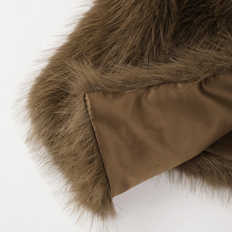 Cappotto in pelliccia sintetica senza maniche leggero e caldo da donna Giacca cardigan invernale nuova alla moda Cappotti da donna abrigos invierno mujer