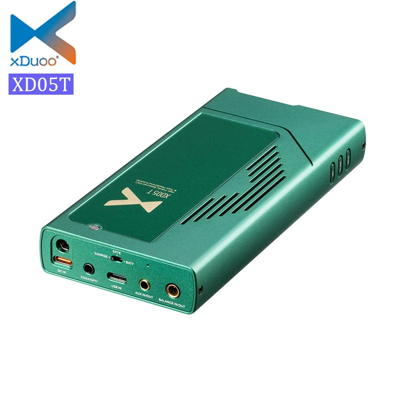 XDUOO XD05T Dual ES9039Q2M Portable DAC Headphone Amplifier XD-05T HiFi Audio Vacuum Tube Amp