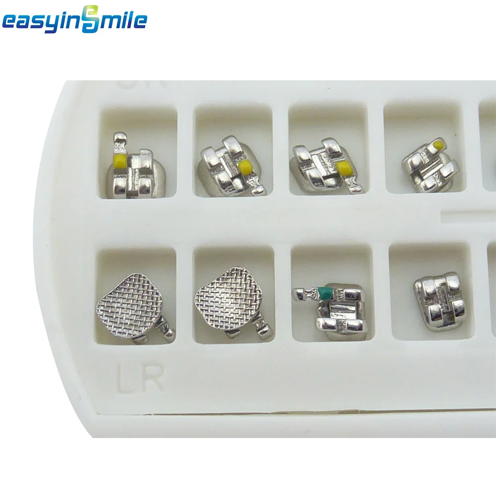 5Sets High Quality EASYINSMILE Dental Material for Metal Bracket Mini Ortho Braces Roth / MBT 345 022 High Quality