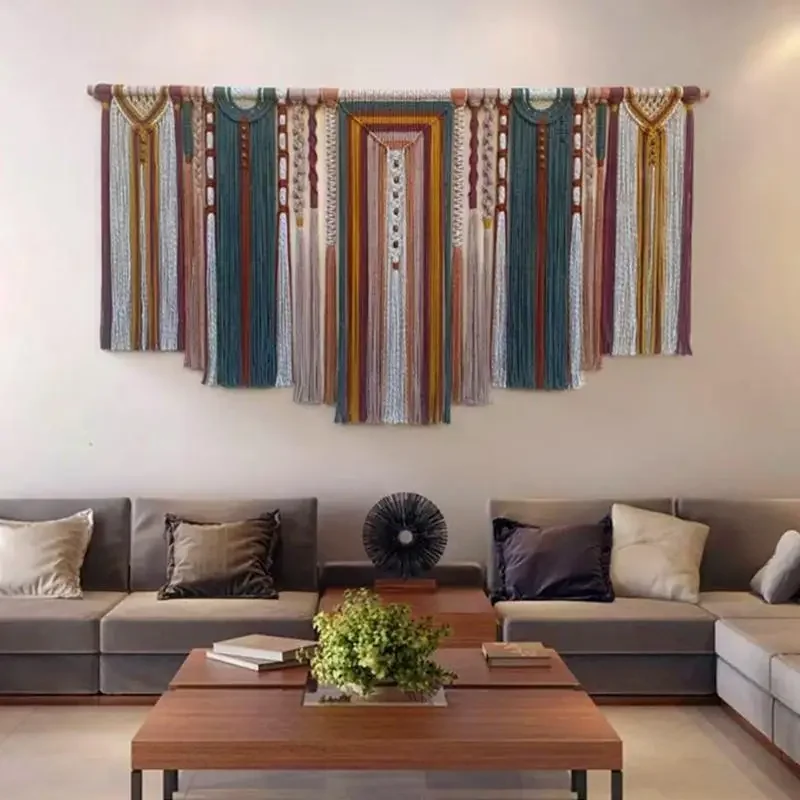Handmade tapestries B & B retro decoration Indian high-end hanging cloth bedside hanging murals