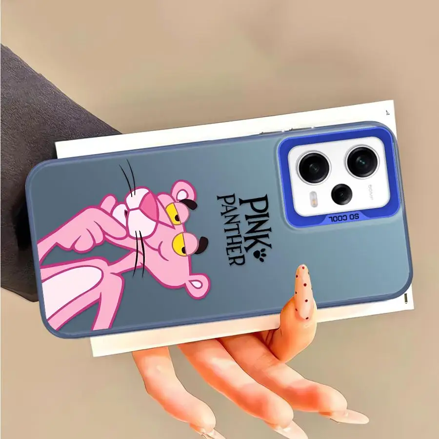 Милый мягкий чехол для телефона P-Pink PantherS для Xiaomi Redmi Note 11s 12 13 14 Pro Plus 10s 10 11 Pro