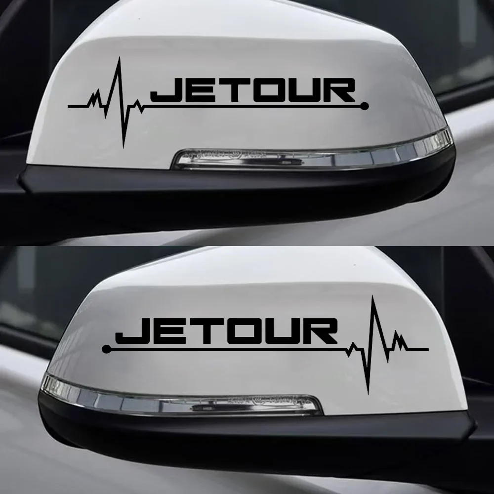 2pcs Car Rearview Mirror Sticker Vinyl Decal For Chery Jetour T1 T2 TIGGO OMODA EXEED