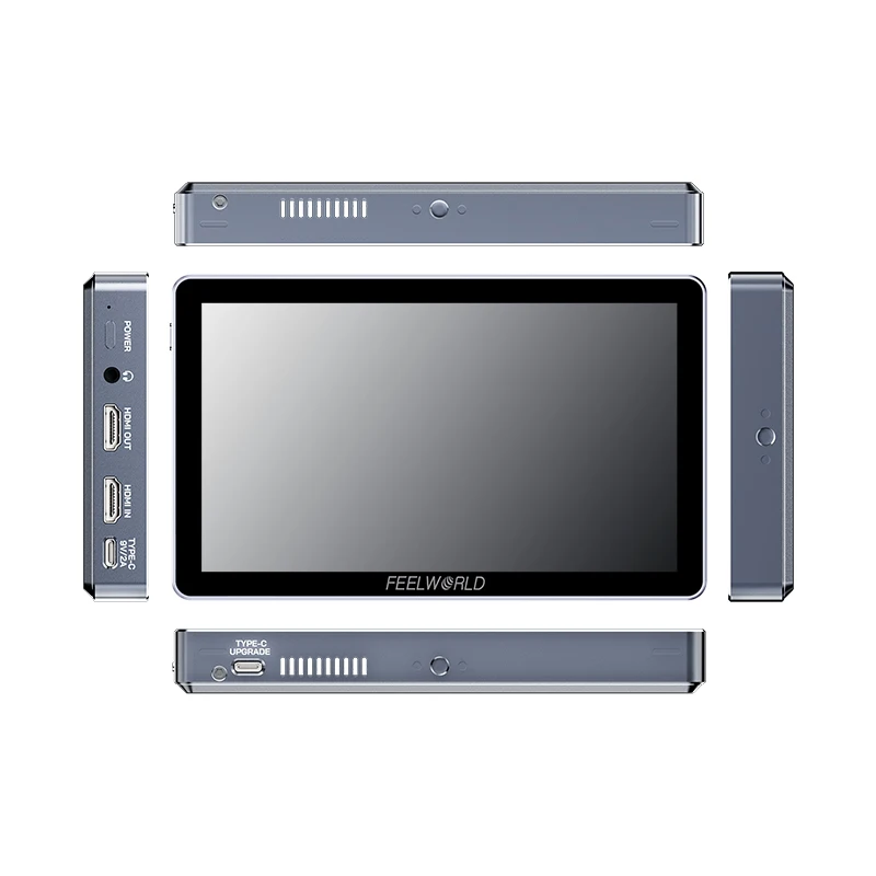 FEELWORLD P7XL 4K Touchscreen 7 Inch Field Monitor 1500Nits High Bright On-Camera Monitor for DSLR Camera Built-in Battery