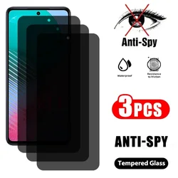 3Pcs Privacy Tempered Glass Screen Protector For Xiaomi Redmi K40 Gaming 12 13T Pro Note 12 Speed Mi 9