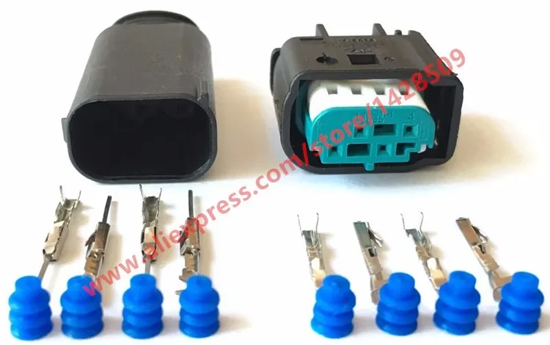 Комплект-из-2-разъемов-женский-и-мужской-4-контактных-1-967640-1-8e0971934-tpms-для-датчика-кислорода-vw-audi-коннектор-для-автогазового-преобразователя