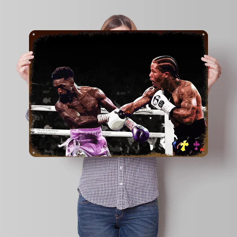 Gervonta Davis Lightly 3D Tin Poster Customized Wall Art Vintage Metal Signs for Fans Room Home Decor Luxury Decoration Home