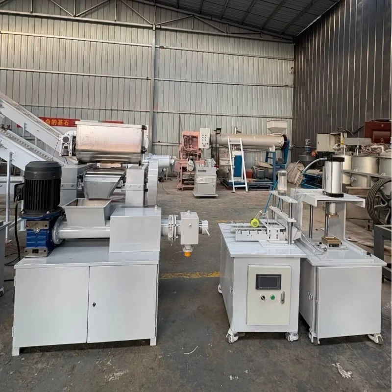 Compact Automatic Soap Making Machine with Kneading Three Roll Mill Functions for Artisan Soap Cosmetic Soap Small Business