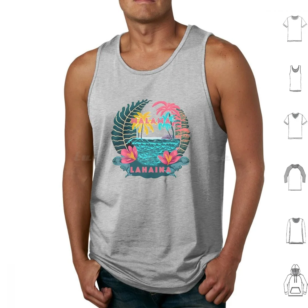 Malama Lahaina 3 Tank Tops Vest Sleeveless Lahaina Fire Relief Lahaina Fire Maui Fire Maui Fire Relief Lahaina Fire Aid Maui