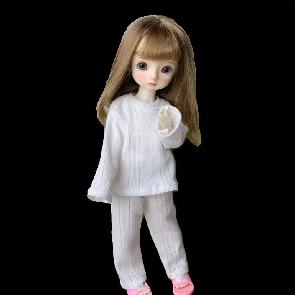 Cute Pajamas Clothes Fashion Simple Knitted Elastic Sleep Clothes DIY Accessories Mini Soft Sleep Pants for 1/6 BJD 30cm Dolls