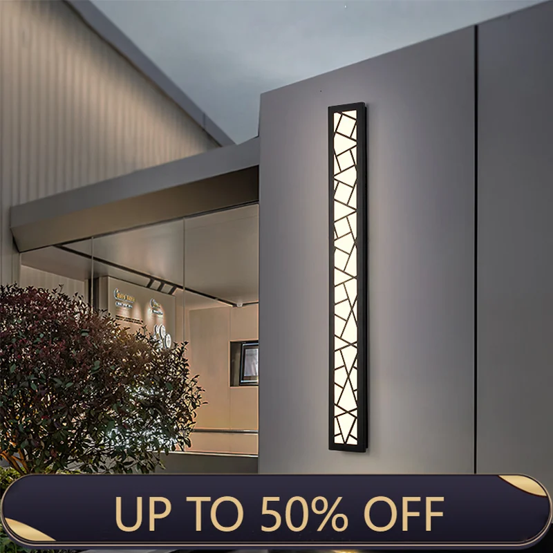 Waterproof LED Outdoor Wall Lamp IP65 Aluminum Sconce Light Garden Villa Porch Garage Yard Balcony Lighting Fixture 110V 220V