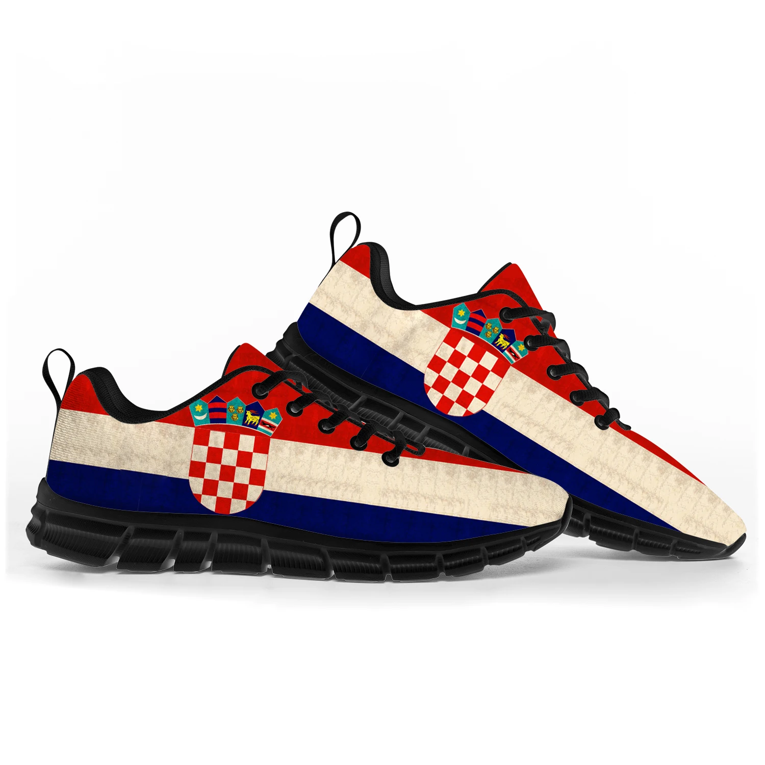 Zapatos deportivos con bandera de Croacia para hombres, mujeres, adolescentes, niños, zapatillas casuales de Croacia personalizadas, zapatos de pareja de alta calidad