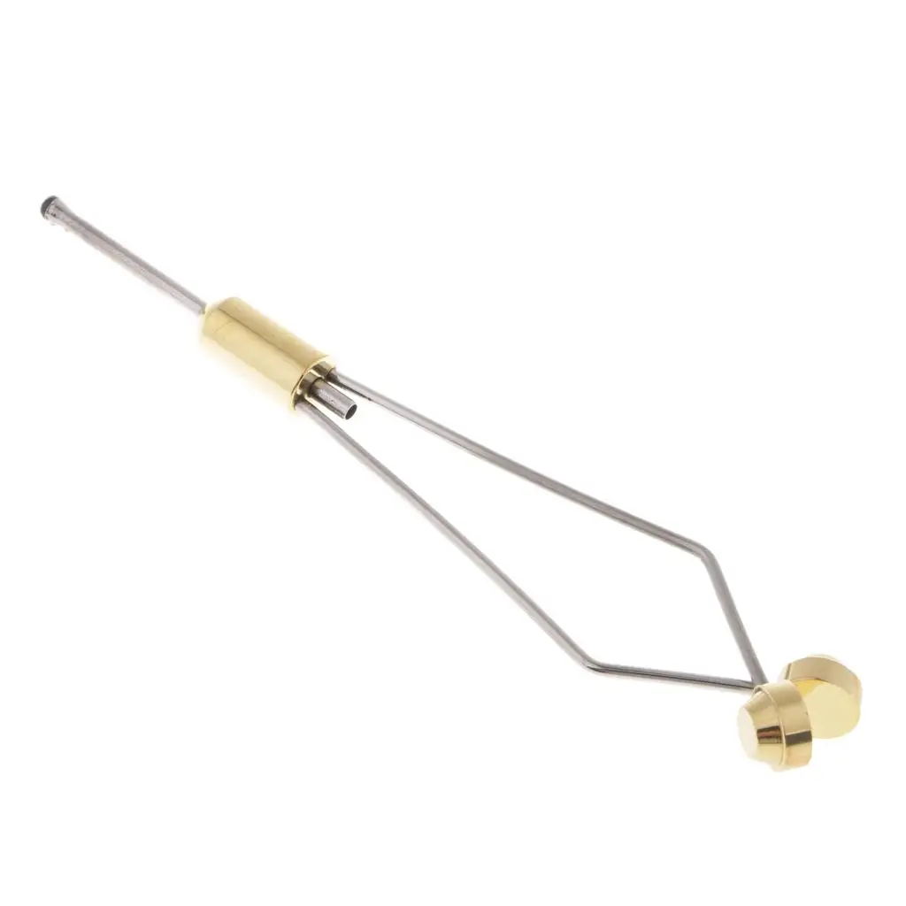 Fly Tying Bobbin Holder Smooth Brass Stainless Steel for Precision Fly Fishing Material Tools