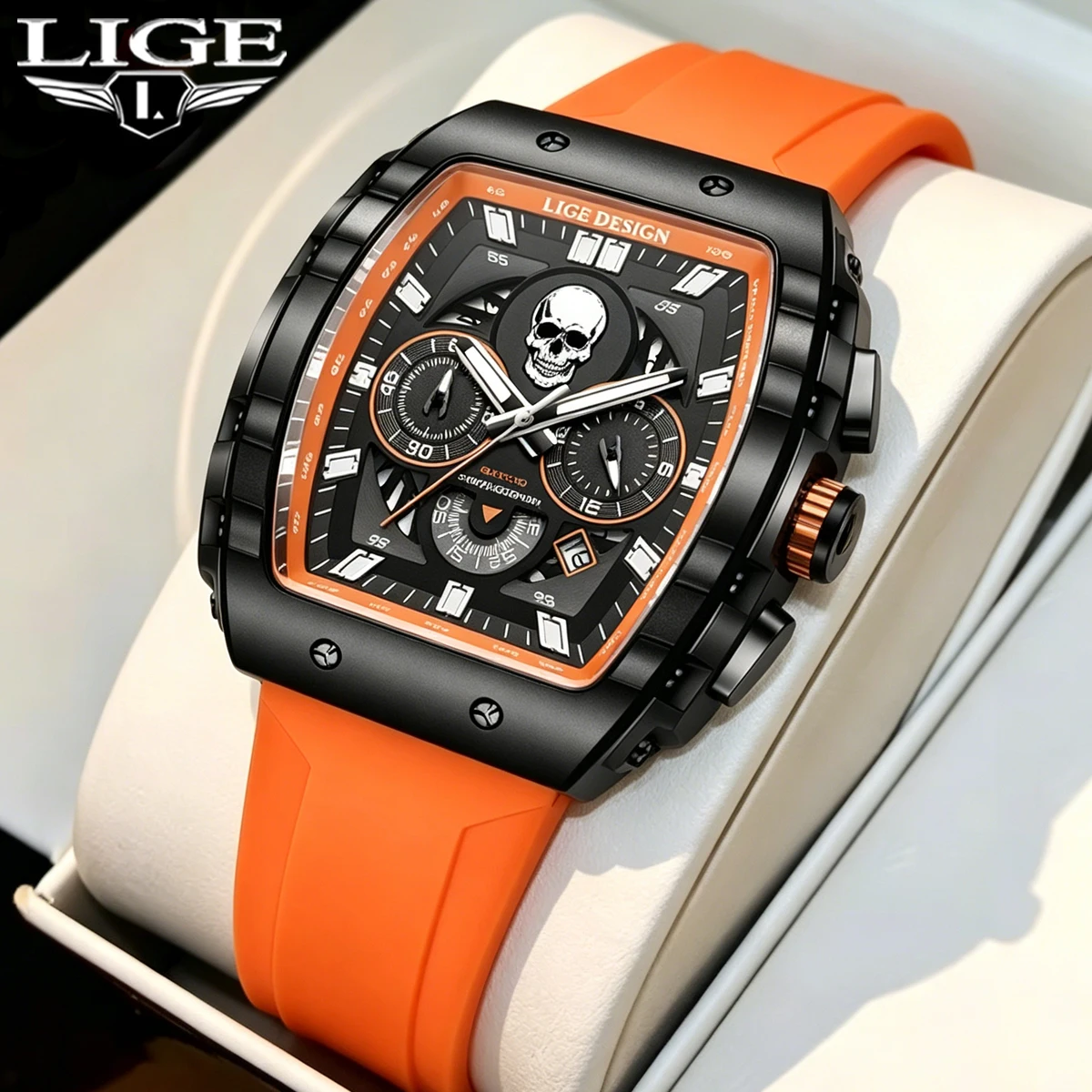 Smartwatch Casual Watches For Men - Relojes de Cuarzo LIGE de Moda