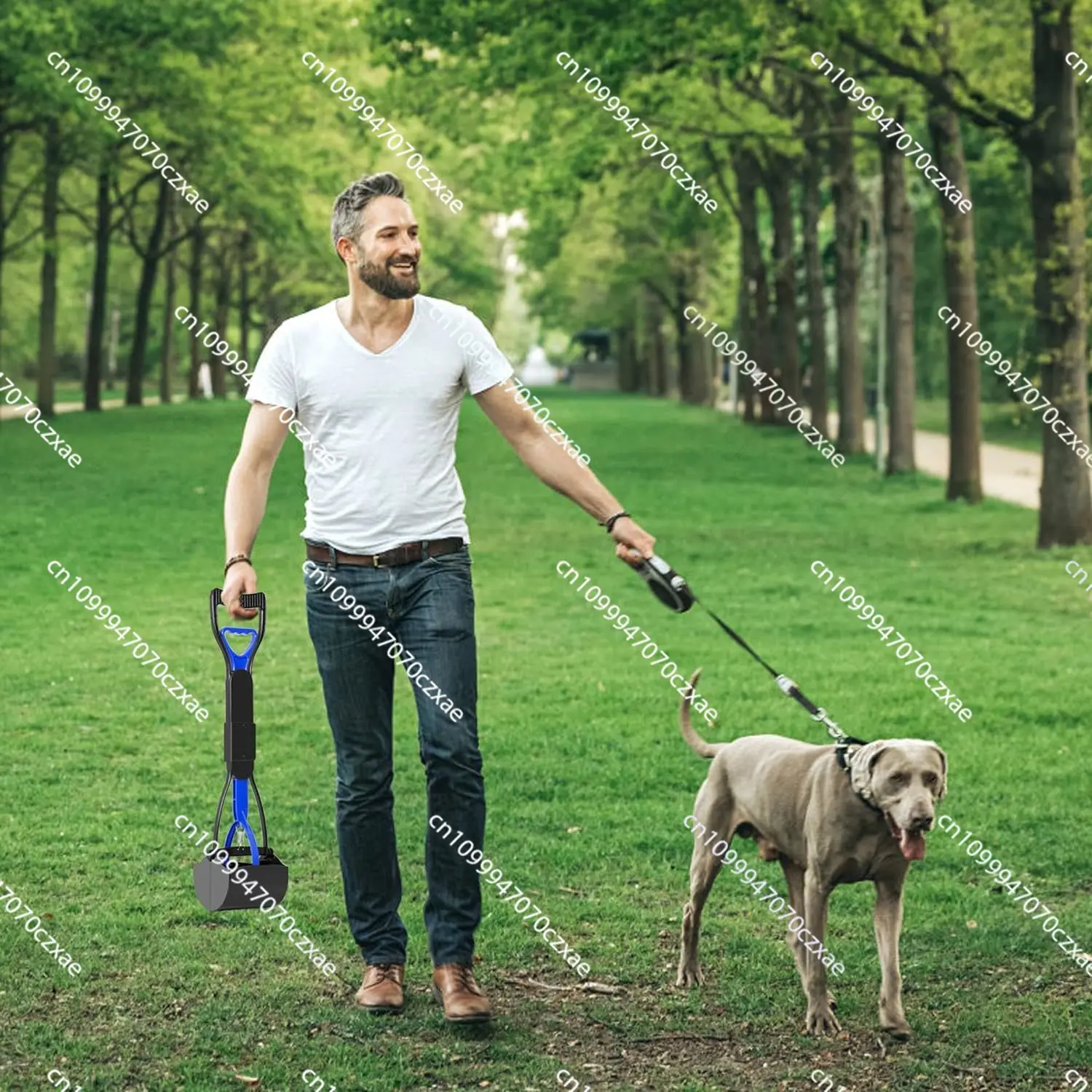 

Pet Feces Collector Foldable Shovel Excrement Collector Outdoor Dog Walking Long Handle Clip Stool Apparatus Feces Cleaning Tool