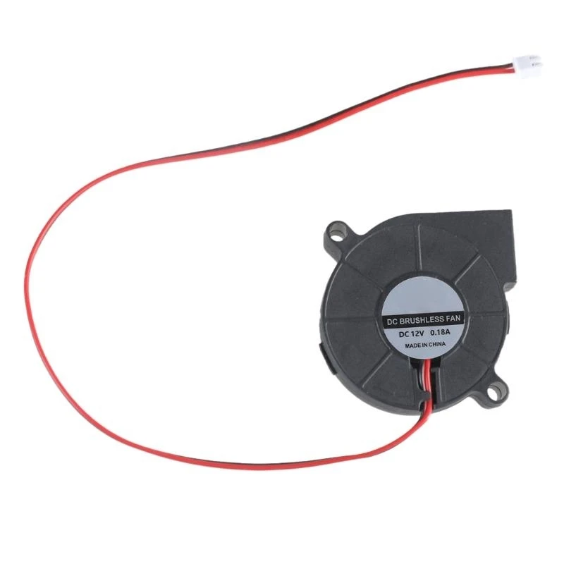 

5015 Air Blower Fan 5V/3000RPM 12V/5500RPM 24V/4000RPM Oil Bearing Fan for 3D Printers Laptops Computers Cooling
