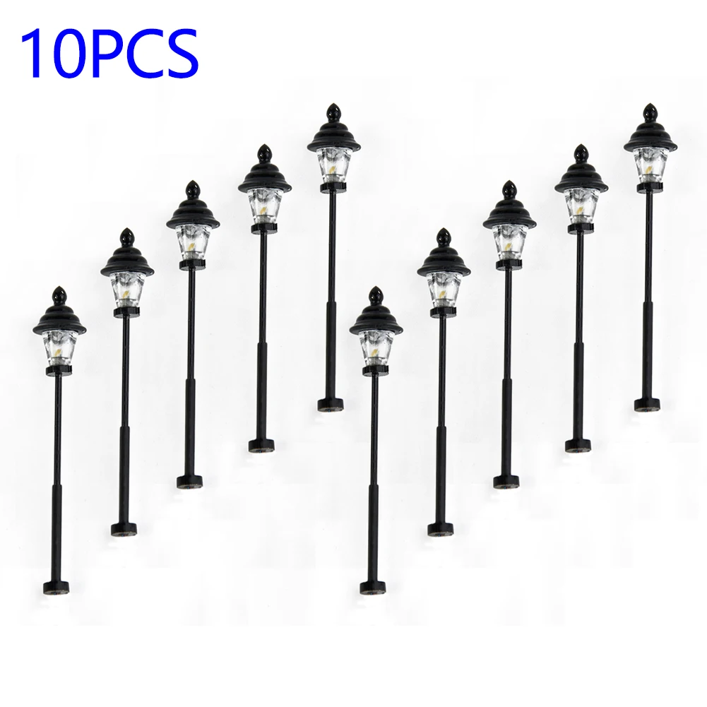 20-10pcs 20mA 3V DC/AC Warm White LED Lamps Mini 1:87 Scale DIY Train Railway Bonsai Decor Model Lighting Outdoor Street Lamp