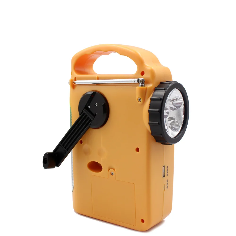 

Solar Hand-cranked Flashlight, Multi-function Radio, Mobile Phone Charging, Emergency and Disaster Relief