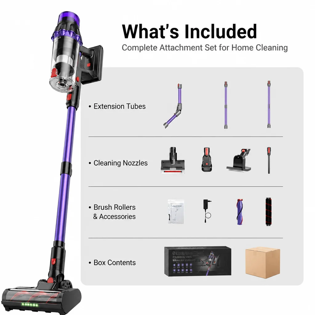 Oem 650W Wireless Handheld Vacuum Cleaner Brushless Motor HEPA Filter Wet & Dry Car/RV Use Household Hotel Battery Powered
