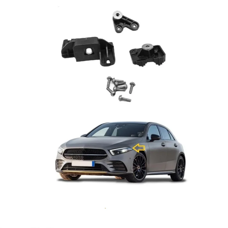 For Mercedes a Class W177 2018-2023 Headlight Repair Bracket Kit Left Side Compatible with 1778201701