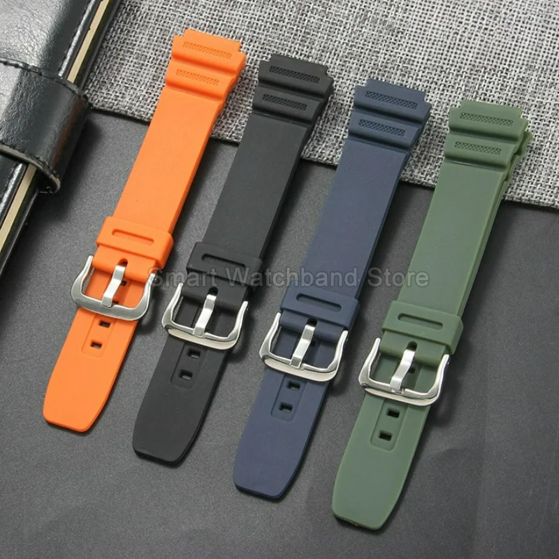 Lightweight Breathable Sport Desig Watchband for Casio 5600 Series AE-1200 W-218 A178 A500 F-108 AQ-S810 18mm Convex Interface