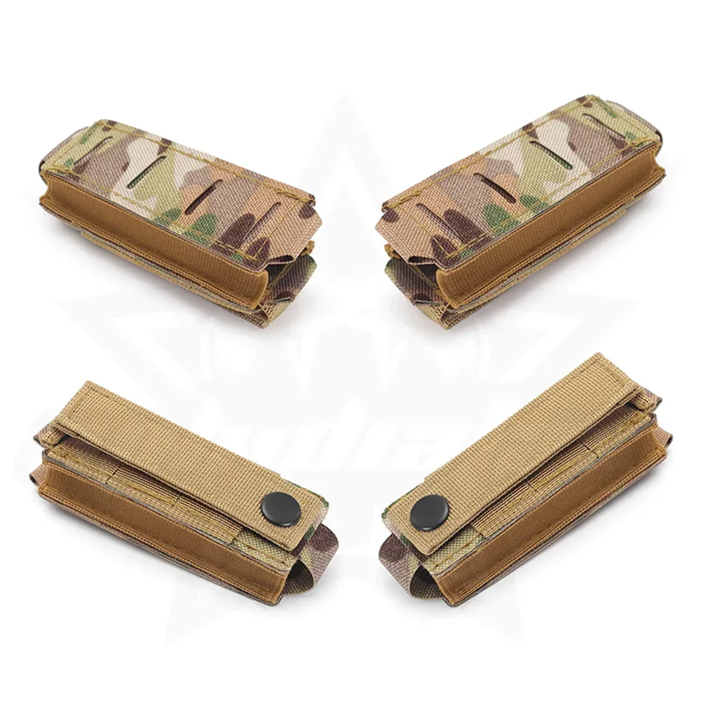 Molle 9mm Magazine Pouch Single Mag Holster Outdoor Laser Cut Flashlight Holder Knife Pocket Hunting Accessories EDC Waist Bag - view 3