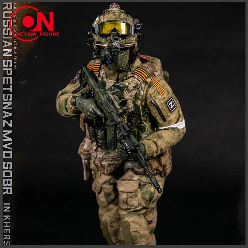 DAMTOYS 78097 1/6 Russian Spetsnaz MVD Sobr In Kherson Male Soldier Action Figure Doll Model Full Set Collectible Toy