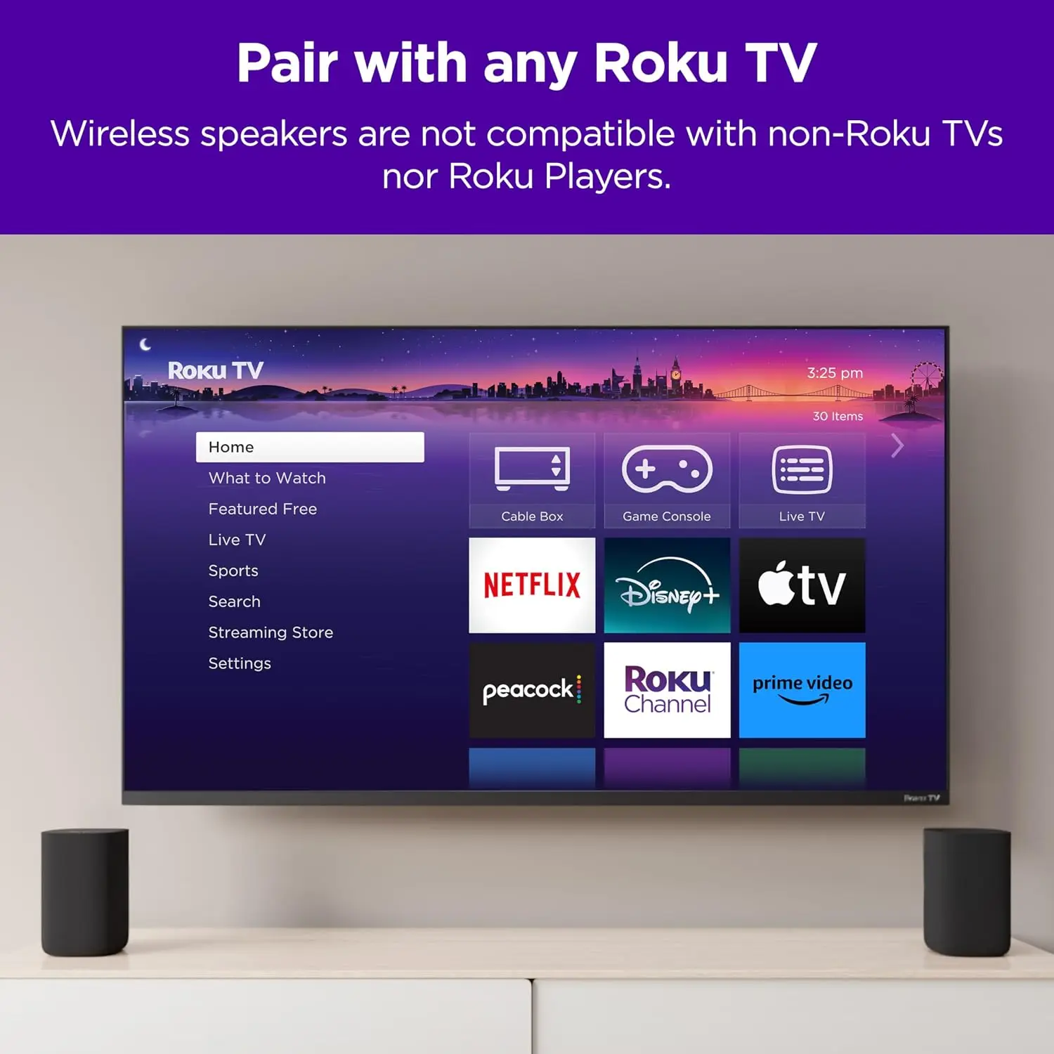 Wireless Speaker Duo, 2-Piece Set | High-Quality Audio Works with TV, Streambar & Streambar Pro (Not for SE) - Effortless Wireless Setup