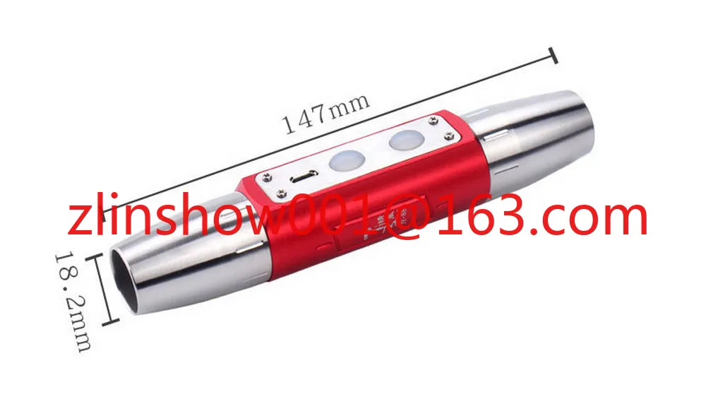 

Dual LEDs White Light+Yellow Light USB Rechargeable Expert Jade LED Flashlight Bright Torch