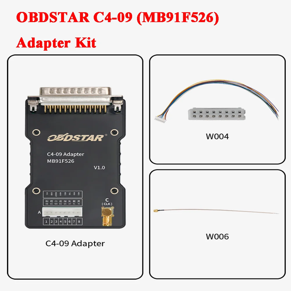 

New OBDSTAR C4-09 (MB91F526) Adapter Kit Supports Immobilizer Data Decryption for OBDSTAR X300 Classic G3 / DC706