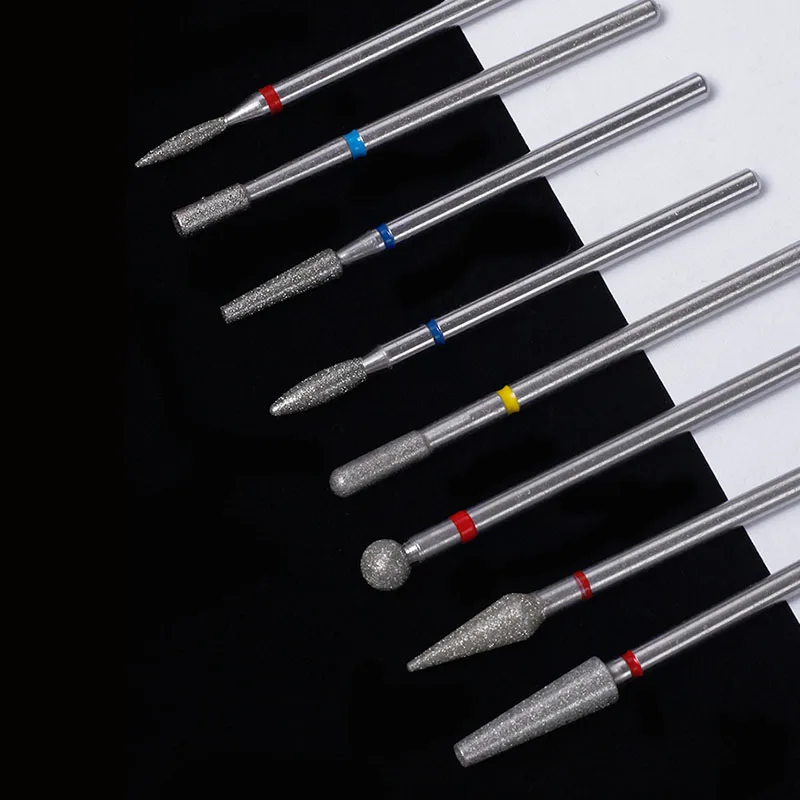 Diamant-Nagelbohrer für elektrische Bohrmaschine, Nagelhautreiniger, Maniküre, Pediküre, Polierwerkzeug für Nagelkunst, Salon und Heimgebrauch