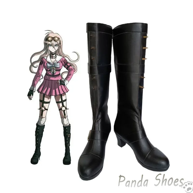 Dangan ronpa iruma miu cosplay schuhe anime spiel cos lange stiefel dangan ronpa cosplay kostüm prop schuhe für con halloween party