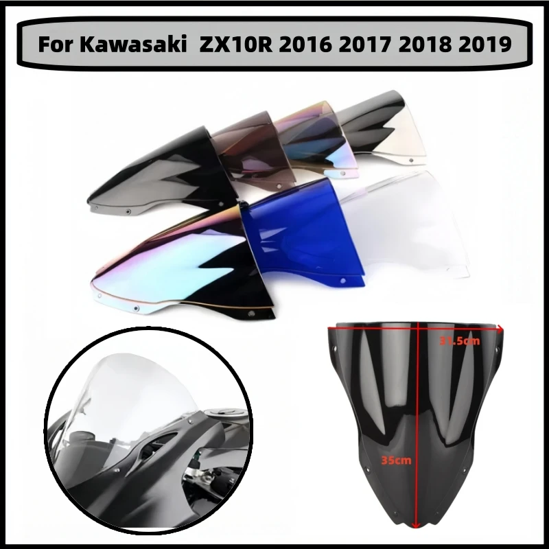 

Motorcycle windshield front windshield wind deflector front fairing For Kawasaki ZX 10R ZX10R 2016 2017 2018 2019