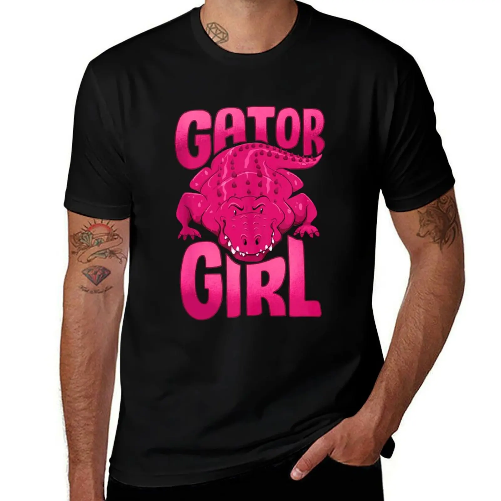 Gator Girl Cool Alligator Lover T-Shirt Running Performance Short Sleeve Tee T-Shirt