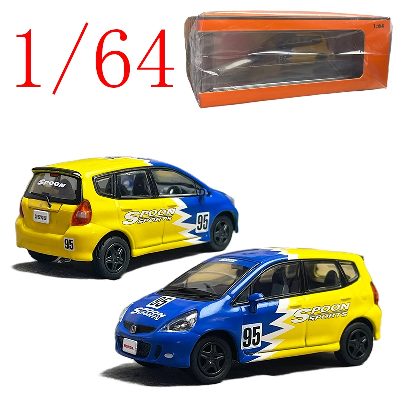

GCD Diecast 1/64 Scale Honda Alloy Model Cars Honda FIT1i GD SPPON Play Vehicles Toys for Boys Gift Original Box