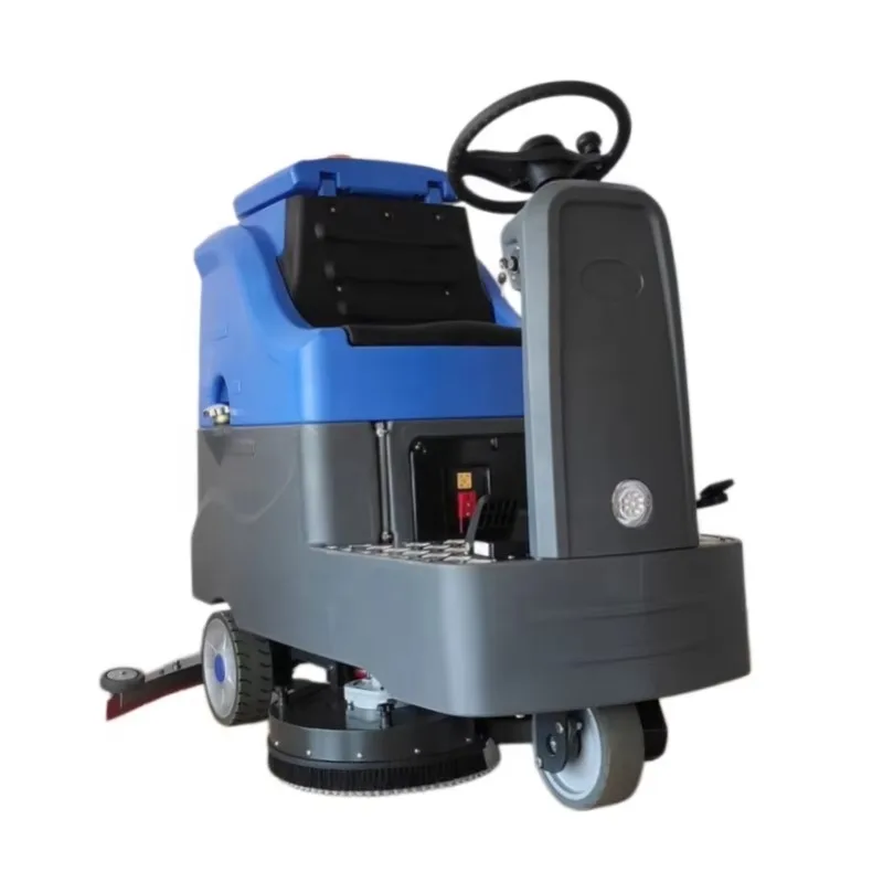 Commercial Electric Ride On Floor Scrubber Automatic Cleaning Machine For Large Area Tile Hard Floors
