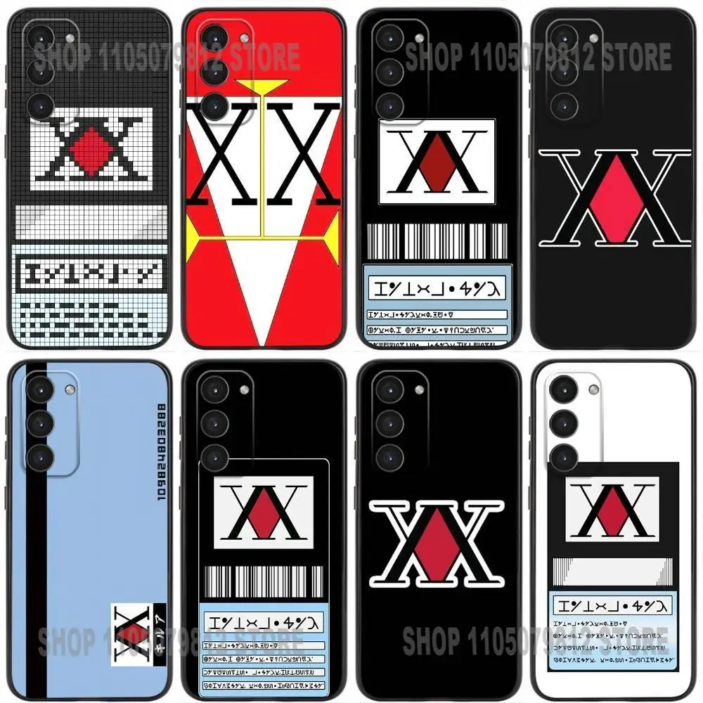 حافظة هاتف ترخيص Hxh Hunter X Hunter لهاتف سامسونج جالاكسي A20,21s,22,31,32,52,53,72,73,80,91 غطاء أسود من السيليكون الناعم