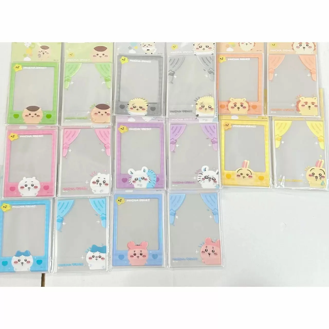 Chiikawa Hachiware Usagi capa protetora transparente com cartão pequeno fofo