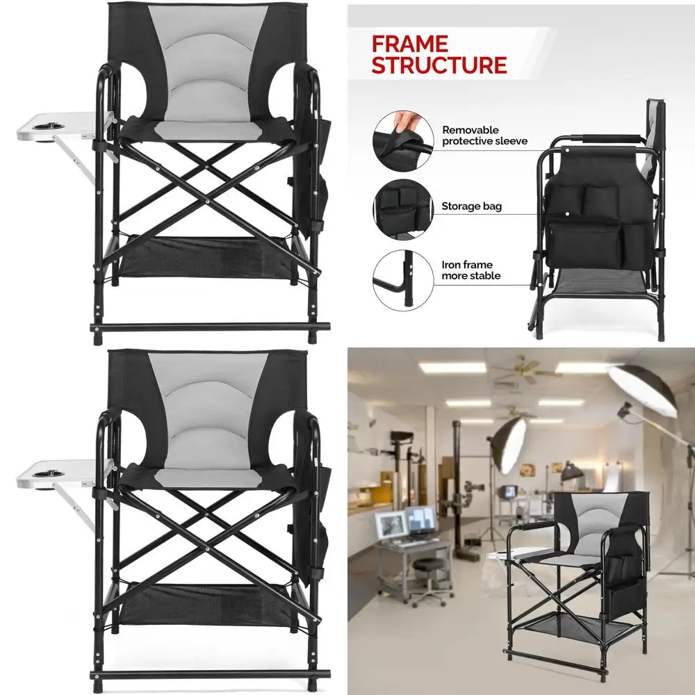 

Складной походный стул с боковым столиком и сумкой для хранения, 22-местный стул для художников и клиентов