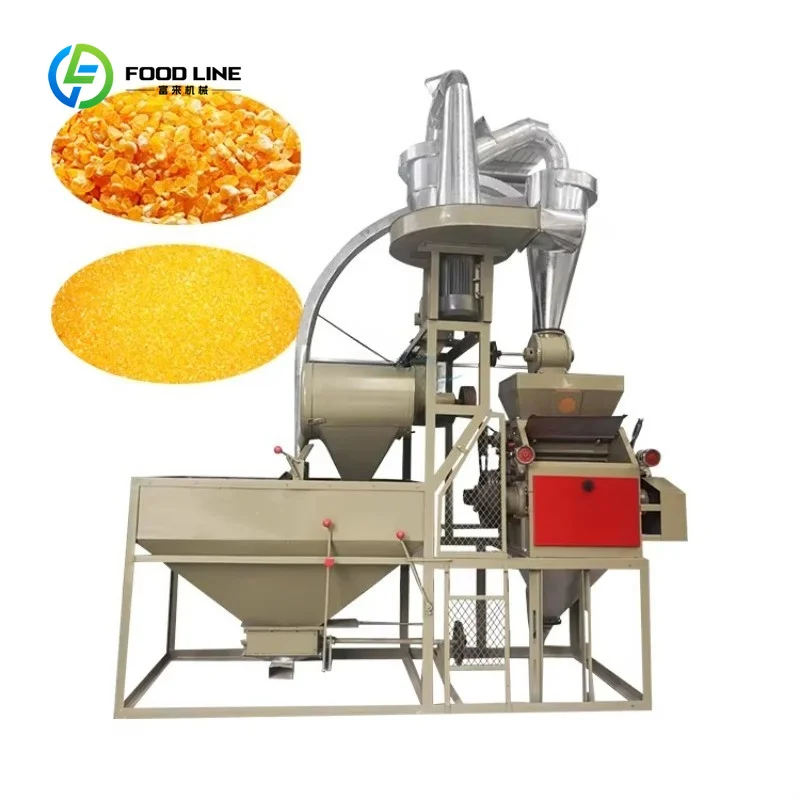 Customized New Commercial Corn Maize Flour Milling Machine Automatic Feeding Dust Removal