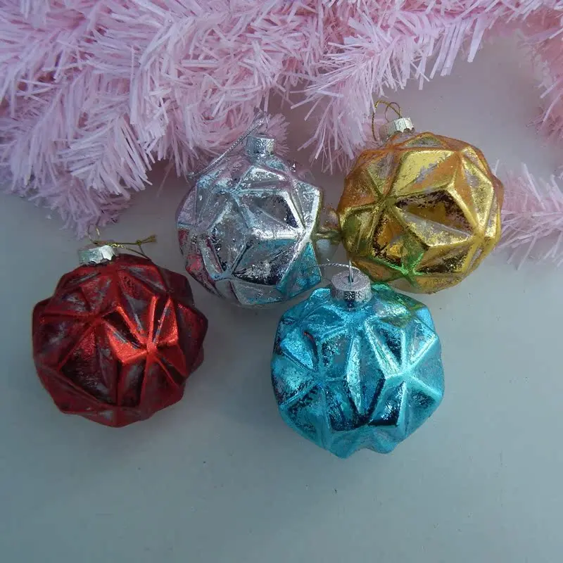 

8cm Christmas Glass Ball Pendant