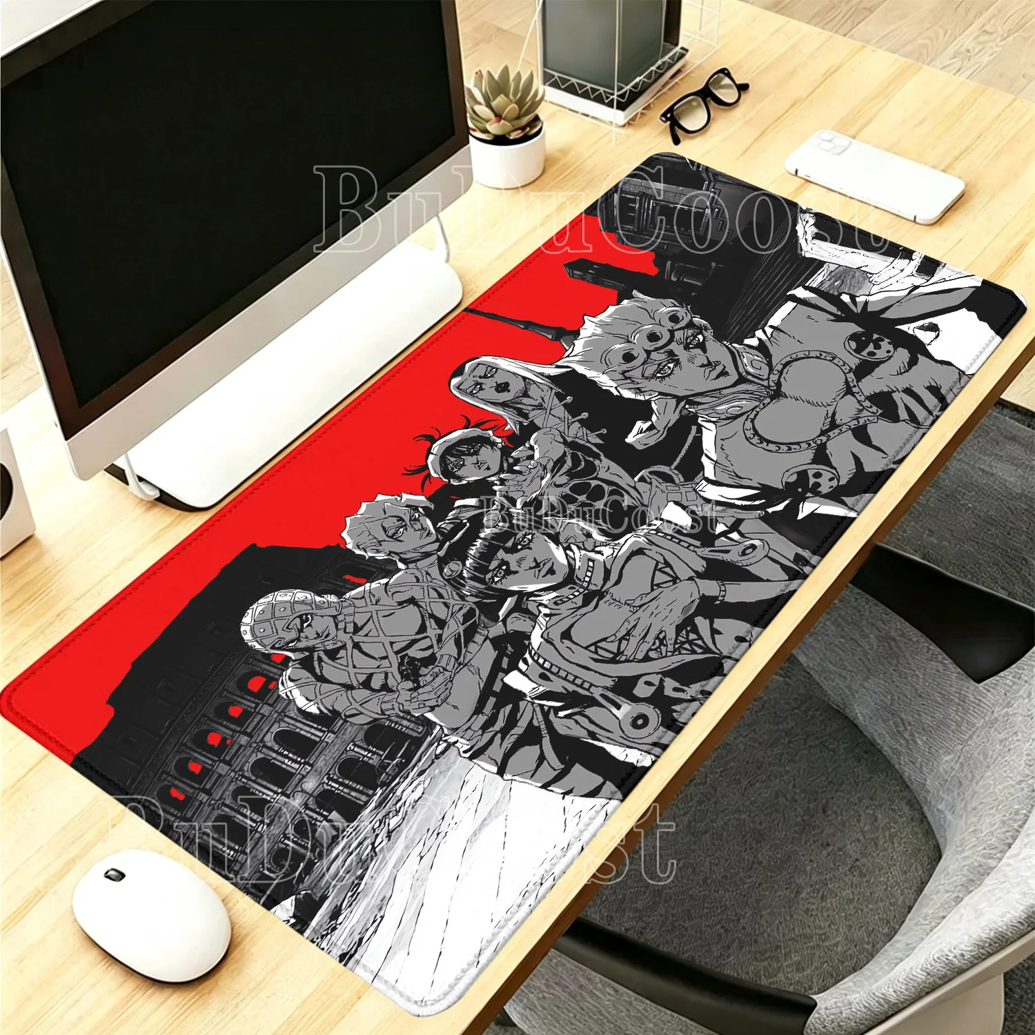Anime Jojo Bizarre Adventure Mouse Pad PC Gaming Computer Keyboard Mousepad Xxl Offices HD printing gaming Nonslip base Desk Mat