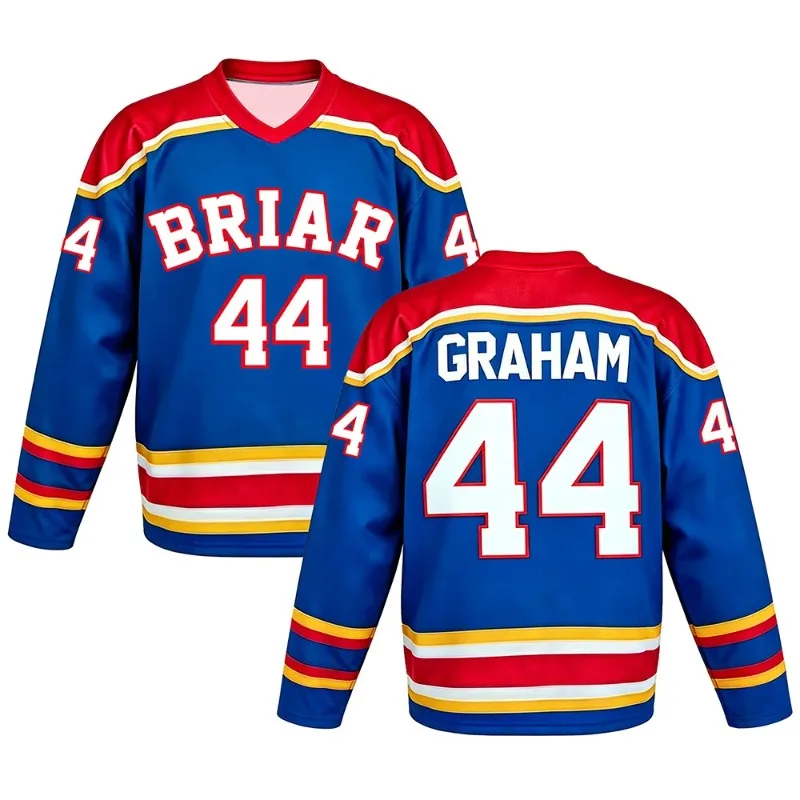 Briar University Hockey Jersey Graham 44 DI LAURENTIS 66 Tucker 46 Off Campus 3D All Over Print Loose Unisex Sportswear