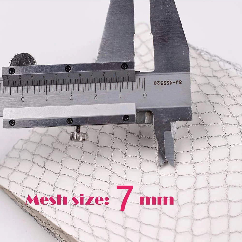 Redecilla para el cabello negra - 100 unidades - Redecillas invisibles para el cabello de nailon de 24 pulgadas para mujeres y hombres - Perfecta para moño, dormir y comida de cocina