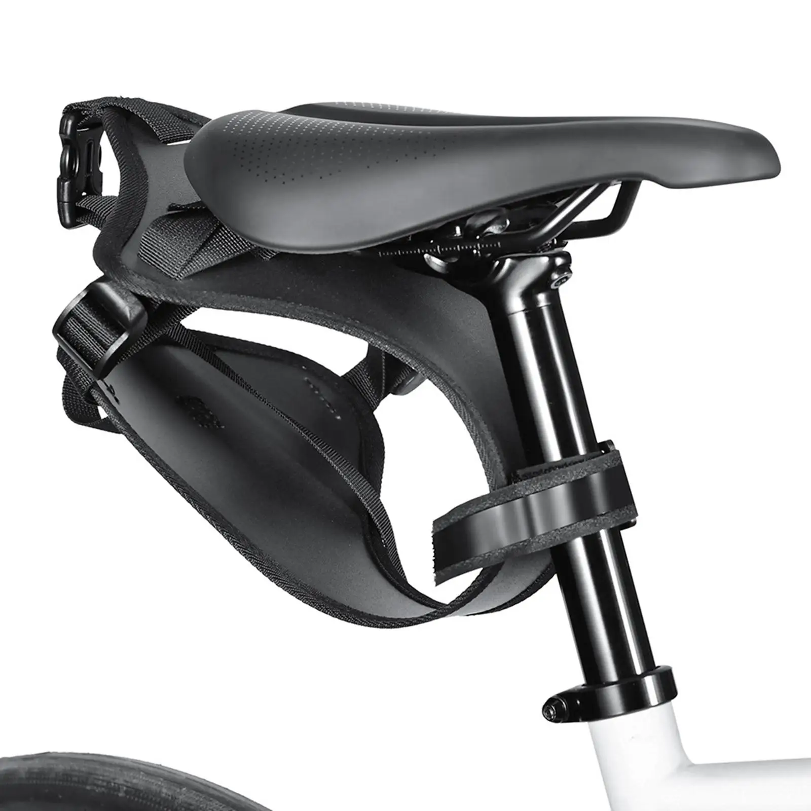 

Rear Bike Cargo Rack Lightweight Adjustable Mount for Road Mountain Bicycle Tool Kit and Repair Use