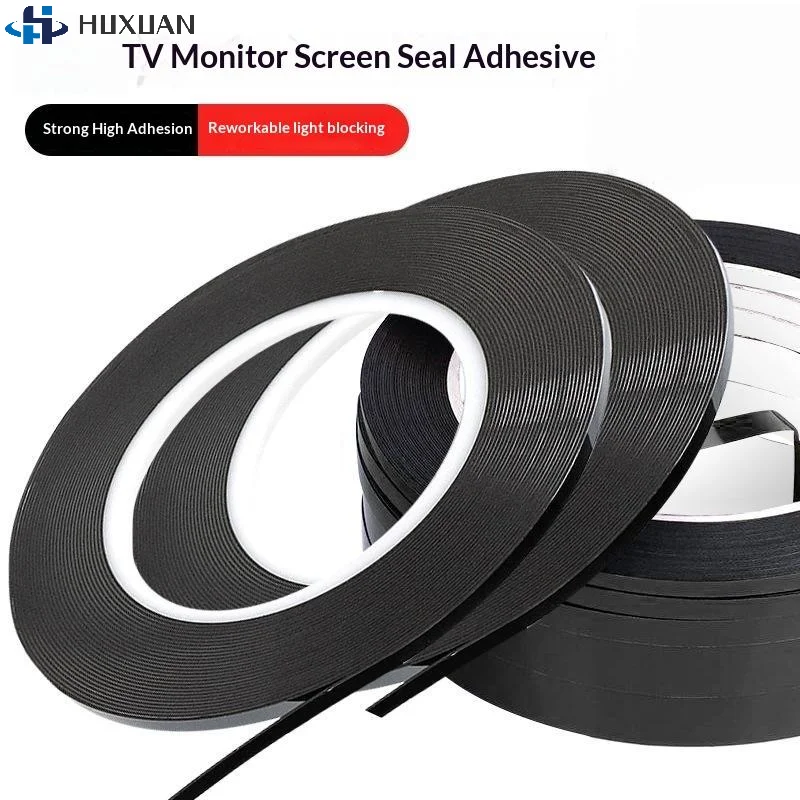 LCD LED TV Screen Matrix Display Panel Repair Tape For Frameless TVs Double Sided Adhesive Foam Black Sticky Tape 3/4/5mm