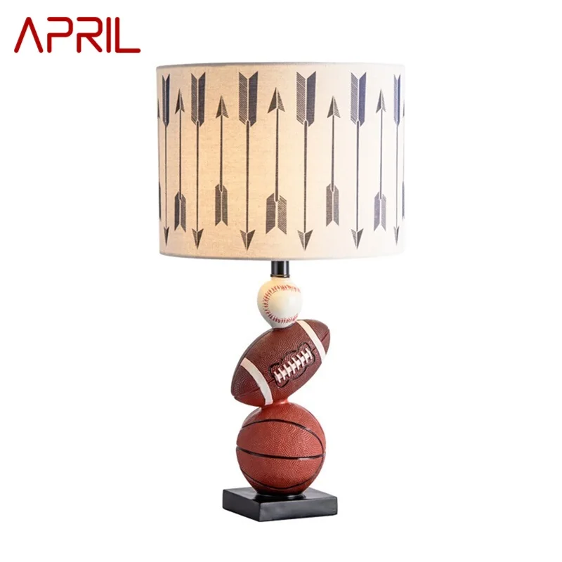 APRIL Creative Cartoon Table Desk Lamp Contemporary Resin LED Light for Home Children Bed Room Decoration