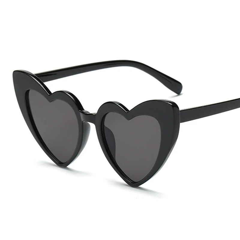 Love Heart Cat Eye Sunglasses Woman Vintage Christmas Gift Black Pink Red Heart Shape Sun Glasses For Woman UV400 view 4