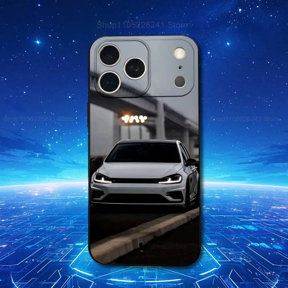 Sport G-GolF-ES G-GTI Car For iPhone 8,7,11,12,15,14,13,16,17,Plus,Pro Max,XS,X,XR,SE,Mini,Soft Silicone Black Case view 3