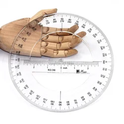 20cm/7.87 in diameter 360 degree thickness measuring angle ruler round ruler accurate mathematical round template