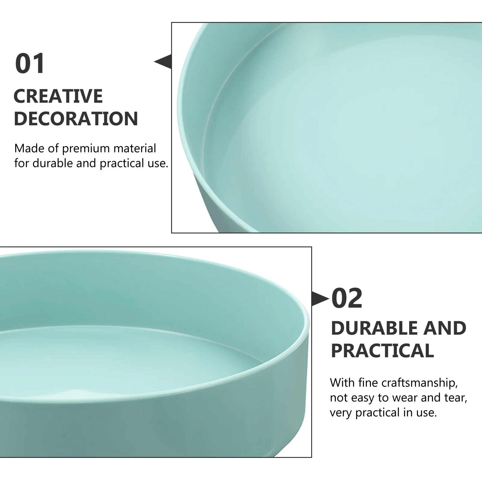 

Chinese Style Flowerpot Round Arrangement Plate Home Desktop Decor Bonsai Pot Indoor Plant Holder Simple Flower Vase